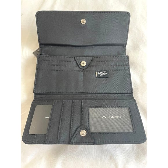 Tahari Clutch Wallet  Snap Trifold  Size-8" x 4”  2 styles NWT. EACH WALLET $35 - Picture 10 of 10